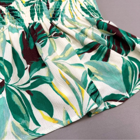 NWT $50!! TORRID smocked peplum tropical tank top, 3X. - Picture 7 of 9